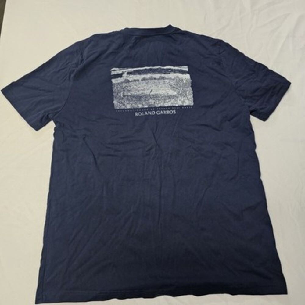 Official Roland Garros T-Shirt Paris French Open 2011  XXL EUC Navy blue